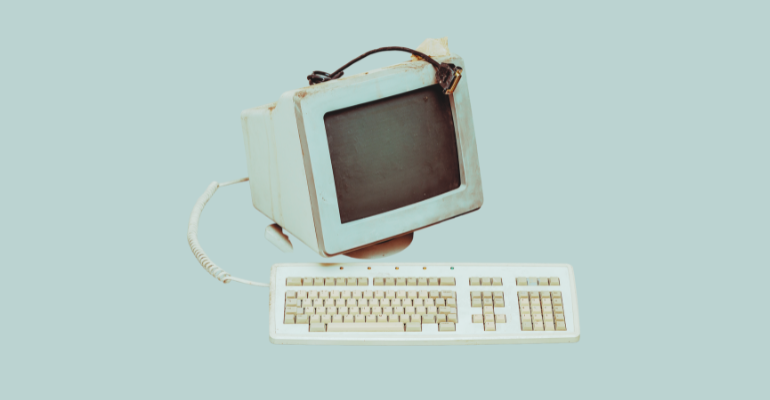 Vieux ordinateurs éveil du passé numérique et de ses souvenirs
